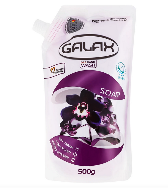 Galax Рідке мило дой-пак 500г Чорна орхідея , шт